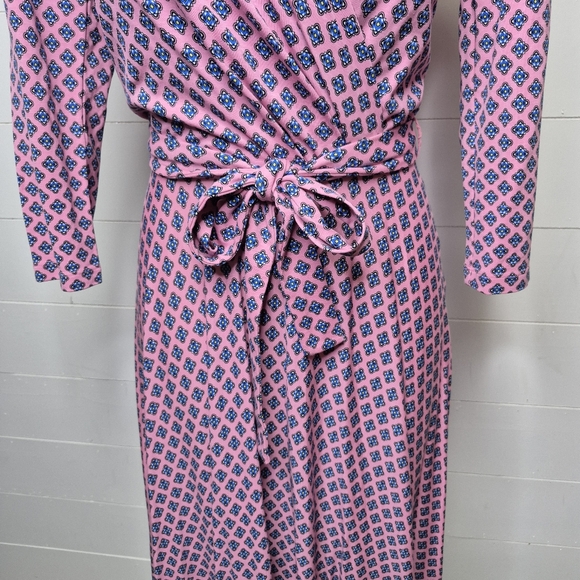 Weekend Maxmara Printed Faux Wrap Midi Dress Size XS - Picture 4 of 12